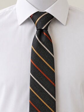 Arnold Brant 100% Silk Striped Tie - Made in Italy 56”